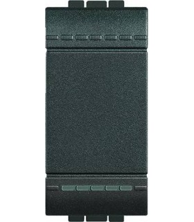 Выключатель с винтовыми клеммами Bticino LivingLight (1 модуль) 16A, антрацит L4001N