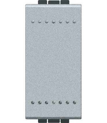 Переключатель с винтовыми клеммами Bticino LivingLight (1 модуль) 16А, алюминий NT4003N