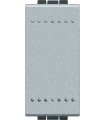 Переключатель с винтовыми клеммами Bticino LivingLight (1 модуль) 16А, алюминий NT4003N
