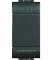 Переключатель с винтовыми клеммами Bticino LivingLight (1 модуль) 16А, антрацит L4003N