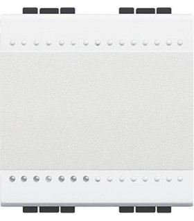 Выключатель с винтовыми клеммами Bticino LivingLight (2 модуля) 16A, белый N4001M2N