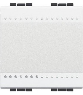 Переключатель с винтовыми клеммами Bticino LivingLight (2 модуля) 16A, белый N4003M2N