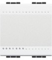 Переключатель с винтовыми клеммами Bticino LivingLight (2 модуля) 16A, белый N4003M2N