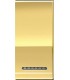 Клавиша металлическая для квадратных рамок Bticino LivingLight (1 модуль), золото LN4931OA