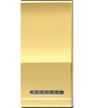Клавиша металлическая для квадратных рамок Bticino LivingLight (1 модуль), золото LN4931OA