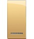 Клавиша металлическая для овальных рамок Bticino LivingLight (1 модуль), золото LN4931OC