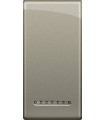 Клавиша металлическая для овальных рамок Bticino LivingLight (1 модуль), титан LN4931TC