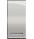 Клавиша металлическая для овальных рамок Bticino LivingLight (1 модуль), хром LN4931CR