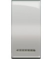 Клавиша металлическая для овальных рамок Bticino LivingLight (1 модуль), хром LN4931CR