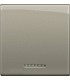 Клавиша металлическая для овальных рамок Bticino LivingLight (2 модуля), титан LN4931M2TC