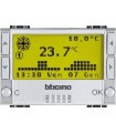 Электронный термостат Bticino LivingLight, алюминий NT4451