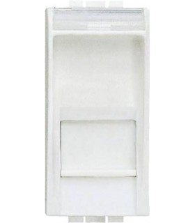 Розетка RJ 45 UTP кат5E, (1 модуль) Bticino LivingLight, белый N4279C5E