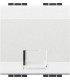 Розетка телефонная RJ11, (2 модуля) Bticino LivingLight, белый N4258/11D