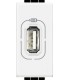 Розетка USB для зарядки электронных устройств, (1 модуль) Bticino LivingLight, белый N4285C