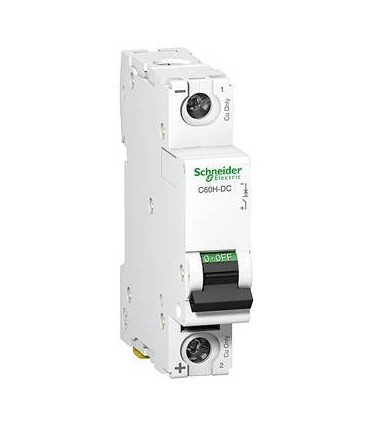 Schneider Electric Автоматический выключатель C60H-DC 1П 2А C 250В DC A9N61502