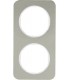 Рамка на 2 поста, Berker R.1, нержавеющаяя сталь, полярная белизна 10122114