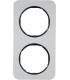 Рамка на 2 поста, Berker R.1, аллюминий, черный 10122184