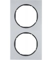 Рамка на 2 поста, Berker R.3, алюминий, черный 10122284
