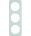 Рамка на 3 поста, Berker R.1, стекло, полярная белизна 10132109