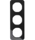 Рамка на 3 поста, Berker R.1, стекло, черный 10132116