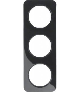 Рамка на 3 поста, Berker R.1, черный 10132145