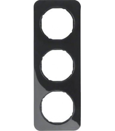 Рамка на 3 поста, Berker R.1, черный 10132145