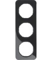 Рамка на 3 поста, Berker R.1, черный 10132145