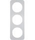 Рамка на 3 поста, Berker R.1, алюминий, полярная белизна 10132174