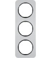 Рамка на 3 поста, Berker R.1, алюминий, черный 10132184