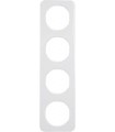 Рамка на 4 поста, Berker R.1, полярная белизна 10142189
