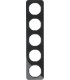 Рамка на 5 постов, Berker R.1, черный 10152145