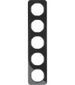 Рамка на 5 постов, Berker R.1, черный 10152145