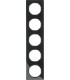 Рамка на 5 постов, Berker R.3, черный 10152245