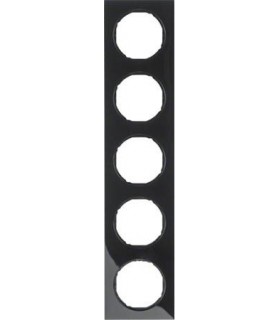 Рамка на 5 постов, Berker R.3, черный 10152245