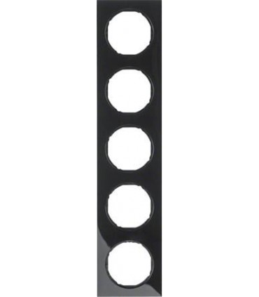 Рамка на 5 постов, Berker R.3, черный 10152245
