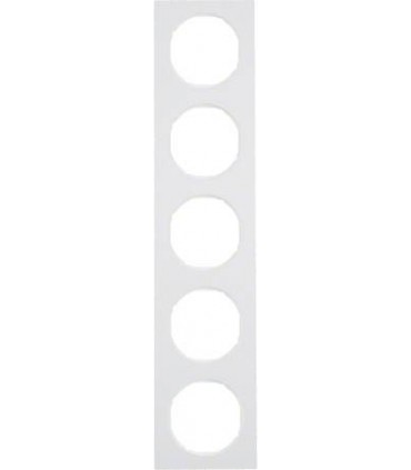 Рамка на 5 постов, Berker R.3, полярная белизна 10152289