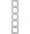 Рамка на 5 постов, Berker R.3, алюминий, черный 10152284