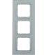 Рамка на 3 поста, Berker B.7, стекло, алюминий 10136414