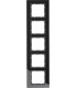 Рамка на 5 постов, Berker B.7, стекло, черный 10156616