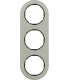 Рамка на 3 поста, Berker R.classic, нержавеющая сталь, черный 10132004
