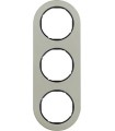 Рамка на 3 поста, Berker R.classic, нержавеющая сталь, черный 10132004