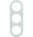 Рамка на 3 поста, Berker R.classic, стекло, полярная белизна 10132009