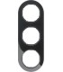 Рамка на 3 поста, Berker R.classic, черный 10132045