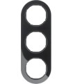 Рамка на 3 поста, Berker R.classic, черный 10132045