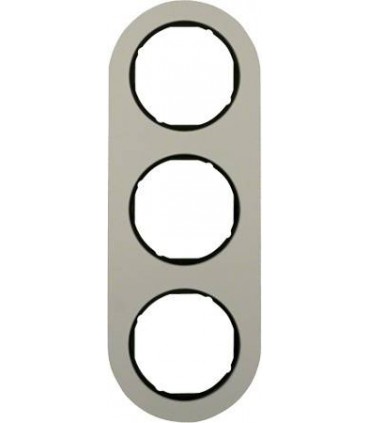 Рамка на 3 поста, Berker R.classic, алюминий, черный 10132084