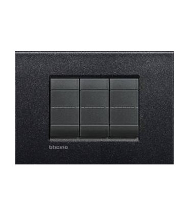 Выключатель Bticino Living-Light Рамка AIR Черная лава-NL LNC4802NL