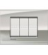 Выключатель Bticino Living-Light Рамка AIR Палладий-PL LNC4802PL