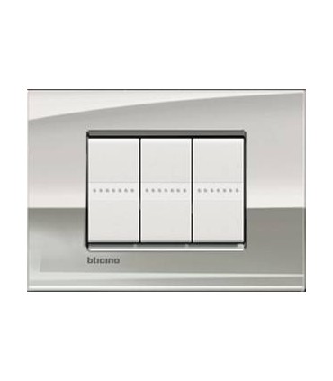 Выключатель Bticino Living-Light Рамка AIR Палладий-PL LNC4802PL