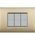 Выключатель Bticino Living-Light Рамка AIR Матовое золото-OF LNC4802OF
