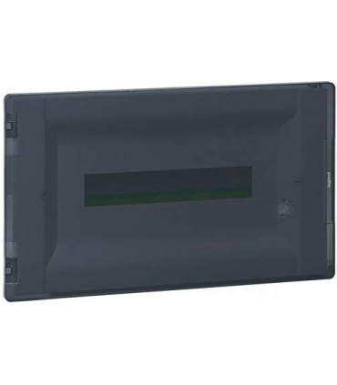 Щит встраиваемый пластиковый Legrand Practibox³ 1 ряд 18 модулей, прозрачная дверь 401706